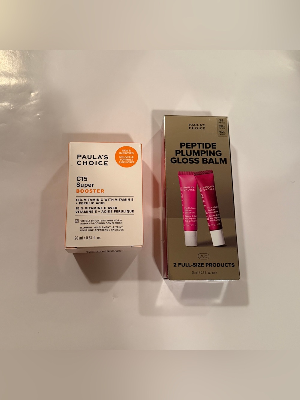 Paula’s choice set of 2 (plumping gloss balm duo and super booster)